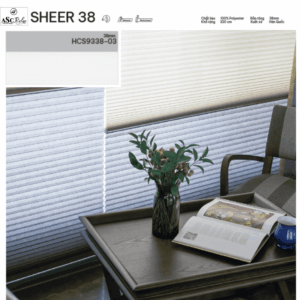 Rèm tổ ong Honeycomb mã SHEER 38