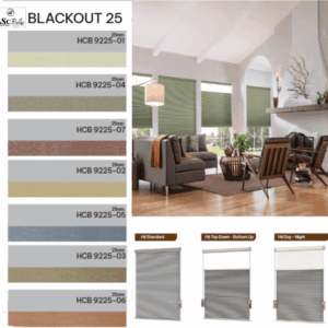 Rèm tổ ong Honeycomb mã BLACKOUT 25