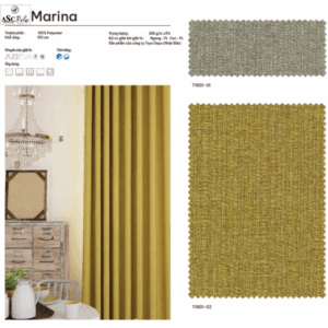 Rèm vải Nhật Bản mã MARINA