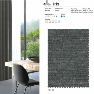 Rèm vải Nhật Bản mã IRIS