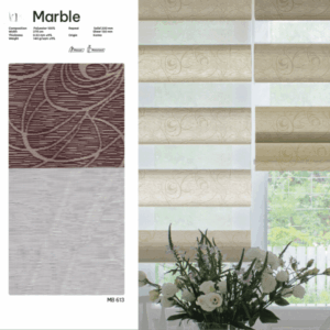 Rèm Roman Combi mã MARBLE